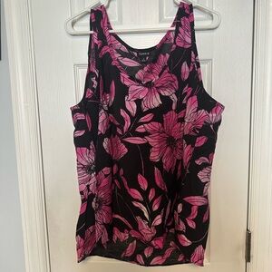 Torrid Pink Flower Tank Top 1X